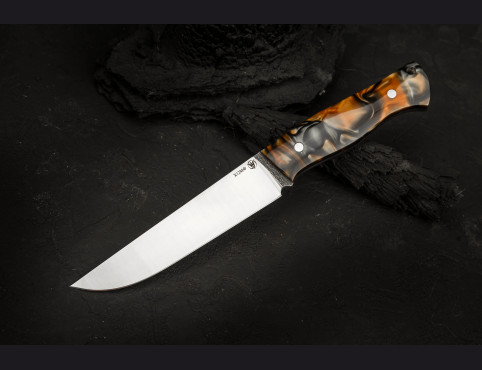 Нож Медведь ( х12мф ,акрил ,Цельнометаллический) 