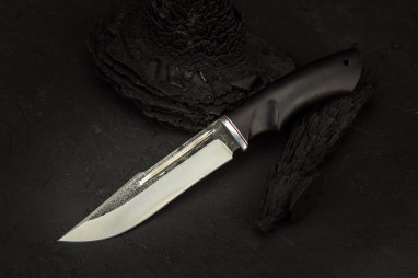 Нож Аллигатор <span class='product-card--title--span'>(х12мф, черный граб выемка под палец)</span>