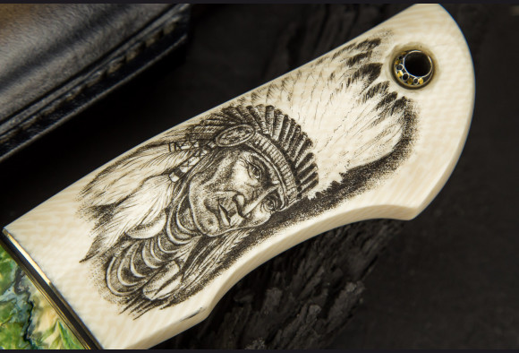 Авторский нож " Индеец "
