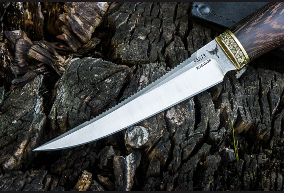 Нож Рыбак 2 <span>(95х18, венге, латунь)</span>