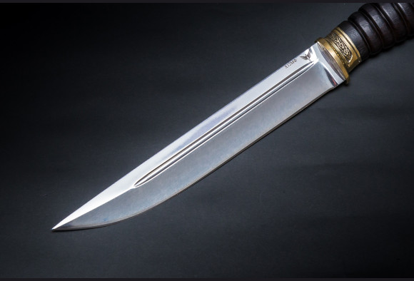 Нож Пластунский <span>( х12мф, мореный граб, латунь)</span>