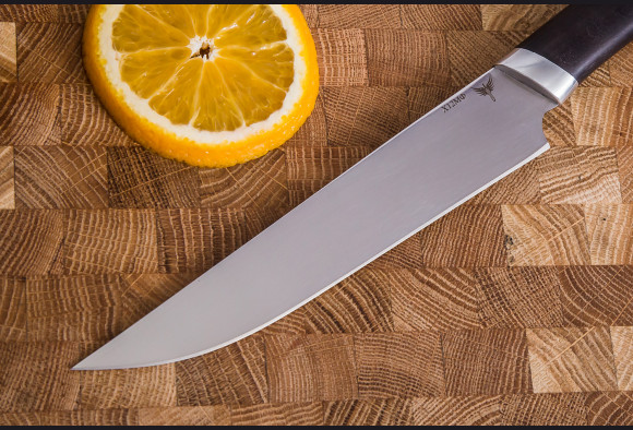 Нож Шеф повар 003 <span>(сталь Х12МФ, мореный граб)</span>