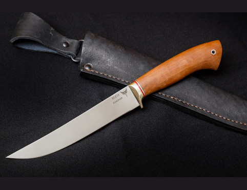 Нож филейный малый (сталь 95х18, мореный граб)