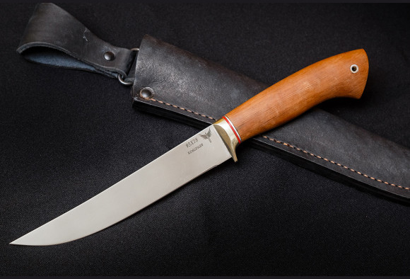 Нож филейный малый <span>(сталь 95х18, мореный граб)</span>