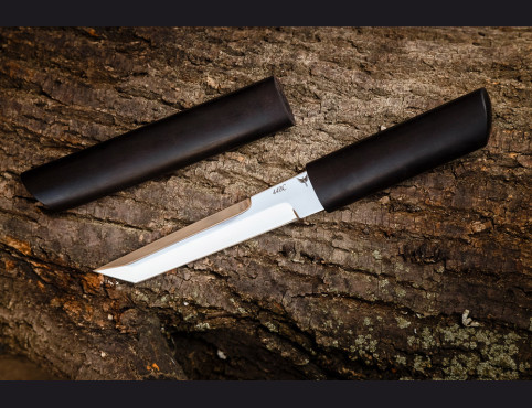 Нож Самурай 2 (440с, мореный граб, деревянные ножны)