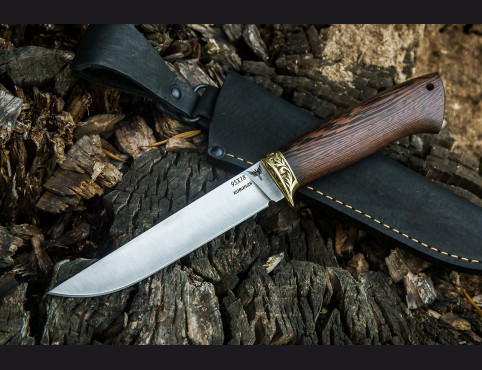 Нож Ласка (сталь 95х18, венге, латунь)