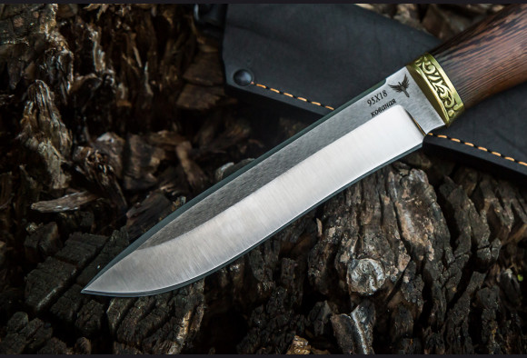 Нож Хищник 2 <span>(сталь 95х18, венге, латунь)</span>