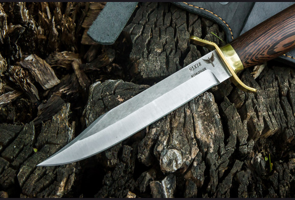 Нож НР-40 <span>(сталь 95х18, венге, латунь)</span>
