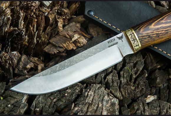 Нож Фрегат <span>(сталь 95х18, венге, латунь)</span>