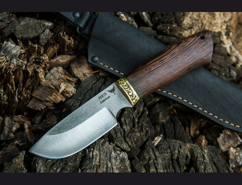 Нож Бобр (сталь 95х18, венге, латунь)