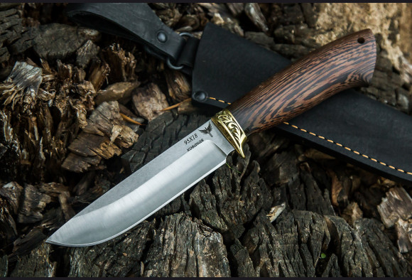 Нож Кречет <span>(сталь 95х18, венге, латунь)</span>
