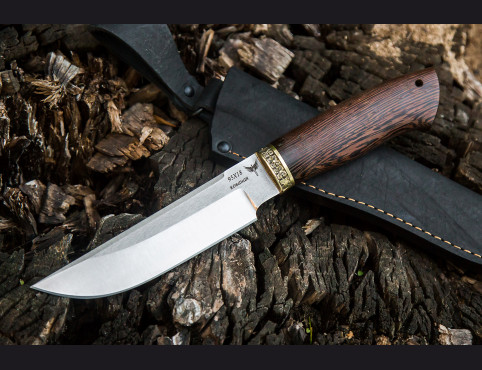 Нож Турист (сталь 95х18, венге, латунь)