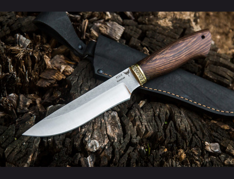 Нож Ястреб (сталь 95х18, венге, латунь)
