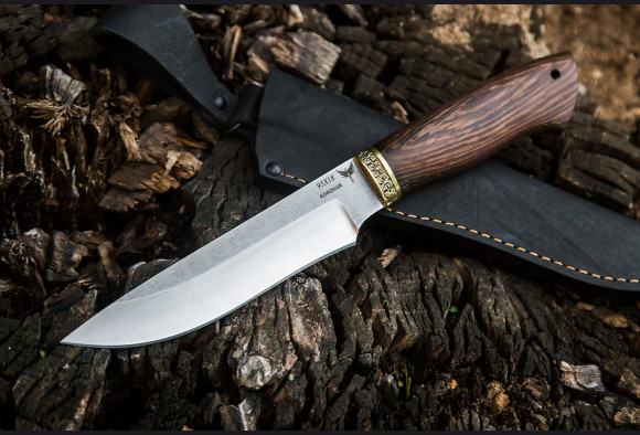 Нож Ястреб <span>(сталь 95х18, венге, латунь)</span>