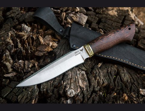 Нож Хищник (сталь 95х18, венге, латунь)