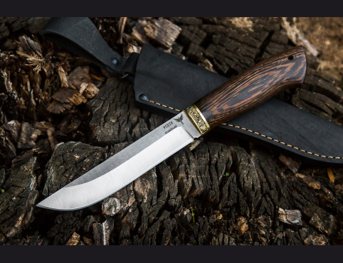 Нож Шторм (сталь 95х18, венге, латунь)