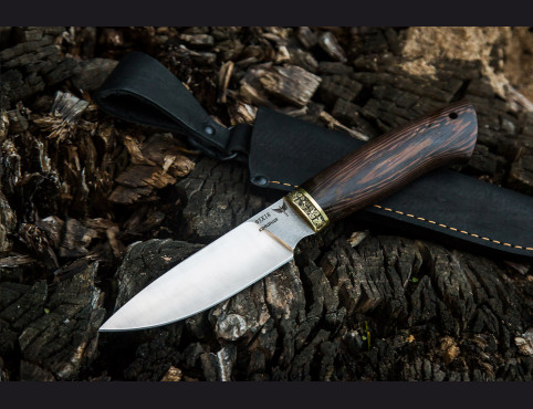 Нож Грибник 3 (сталь 95х18, венге, латунь)