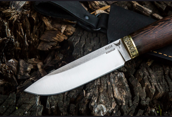 Нож Лань <span>(сталь 95х18, венге, латунь)</span>