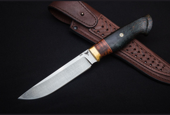 Нож Фрегат <span>(S290, стабилизированная карельская береза, мозаичный пин)</span>