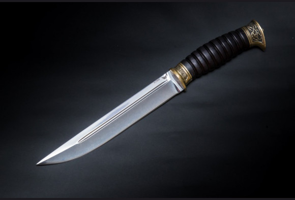 Нож Пластунский <span>( х12мф, мореный граб, латунь)</span>