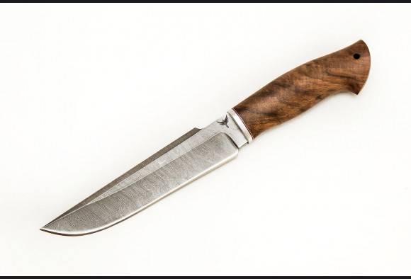 Нож Скорпион <span>(Дамаск 1200 слоев, корень ореха)</span>