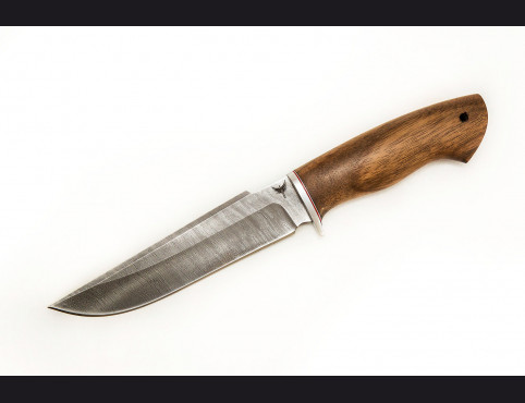 Нож Скорпион 2 (Дамаск 1200 слоев, корень ореха)