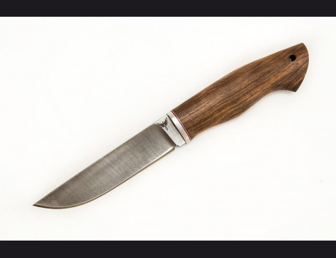 Нож Пума (Дамаск 1200 слоев, корень ореха)