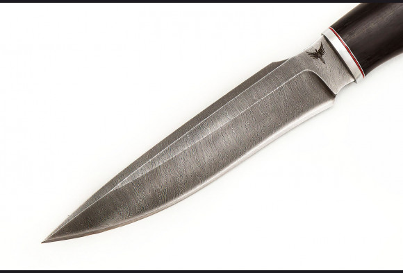 Нож Хищник <span>(Дамаск 1200 слоев, мореный граб)</span>