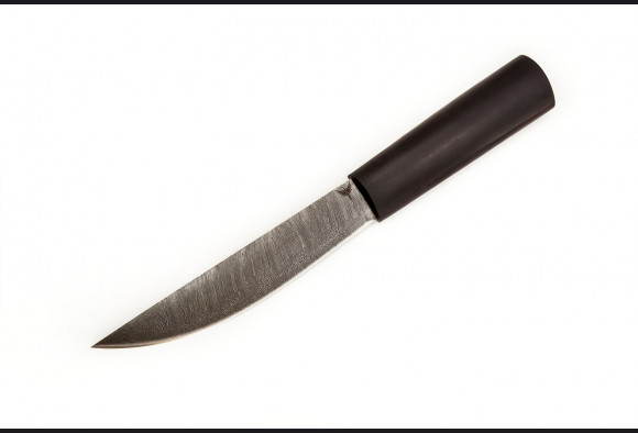 Нож Якутский большой <span>(Дамаск 1200 слоев, мореный граб)</span>