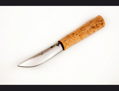 Нож Якутский малый (х12мф, карельская береза) кованный дол