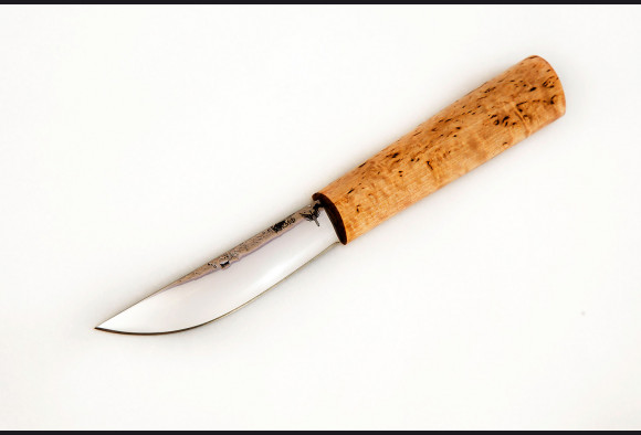 Нож Якутский малый <span>(х12мф, карельская береза)</span> кованный дол
