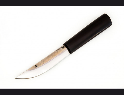 Нож Якутский средний (х12мф, мореный граб) 