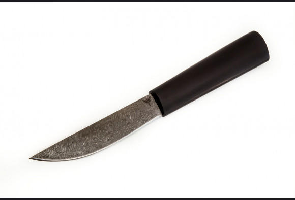 Нож Якутский средний <span>(дамаск, мореный граб)</span>