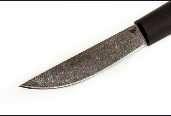 Нож Якутский средний <span>(дамаск, мореный граб)</span>