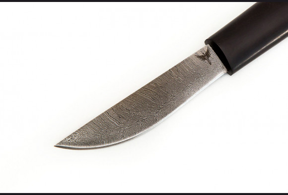 Нож Якутский малый <span>(Дамаск 1200 слоев, мореный граб)</span>