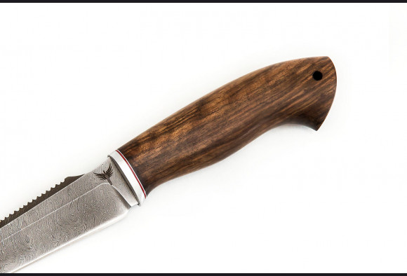 Нож Рыбак 1 <span>(Дамаск 1200 слоев, корень ореха)</span>