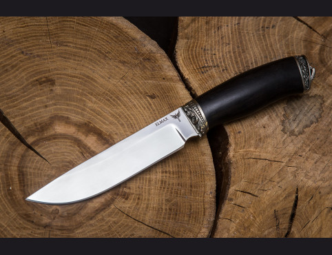 Нож Фрегат (ELMAX, мореный граб, литьё мельхиор)