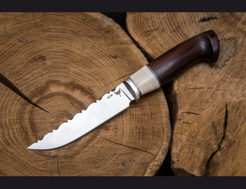 Нож Гепард (М390, палисандр, кость моржа, спуски от обуха)
