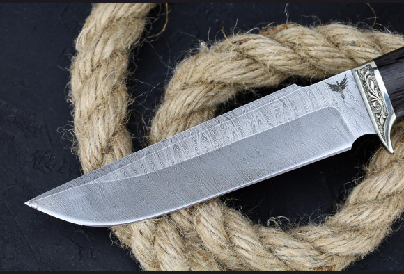 Нож Скорпион 2 <span>(Дамаск, венге, литье мельхиор)</span>