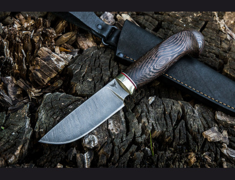 Нож Грибник 2 (дамаск 1200 слоев, венге)