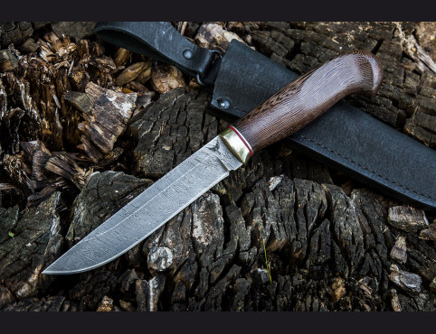 Нож Егерь (дамаск 1200 слоев, венге)