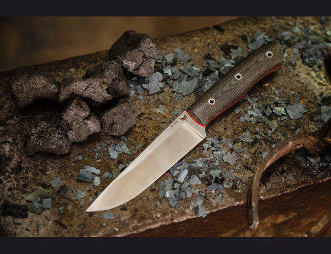 Нож Гепард цельнометаллический (х12мф, микарта)