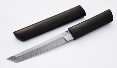 Нож Самурай <span class='product-card--title--span'>(дамаск, мореный граб, деревянные ножны)</span>