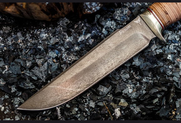 Нож Скорпион 2 <span>(булат, береста, мельхиор)</span>