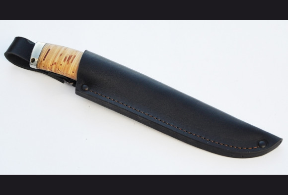 Нож Ягуар <span>(сталь ХВ5, береста, мельхиор)</span>