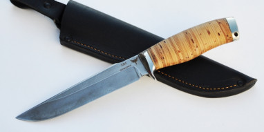 Нож Скорпион 2 <span class='product-card--title--span'>(ХВ5-АЛМАЗКА,береста,мельхиор)</span>