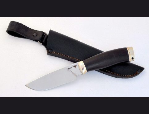 Нож Грибник  2  (440с,мореный граб,мельхиор)