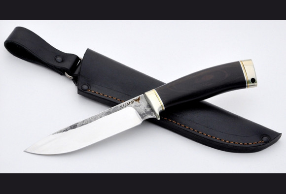 Нож Ирбис <span>(х12мф, мореный граб, мельхиор)</span>