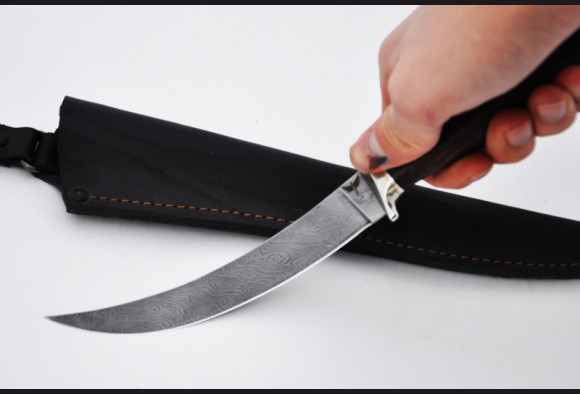 Нож Филейный малый <span>(дамаск, венге)</span>