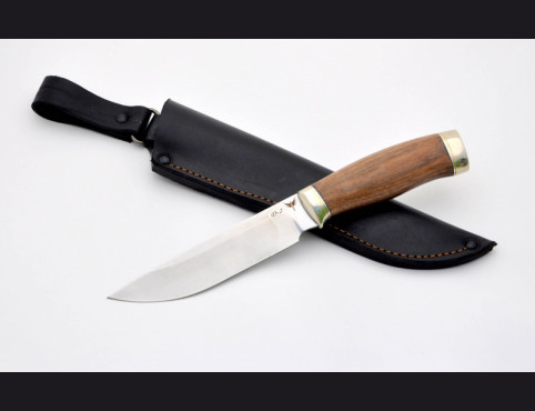 Нож Фрегат (D2,корень ореха,мельхиор)